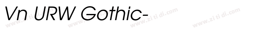 Vn URW Gothic字体转换